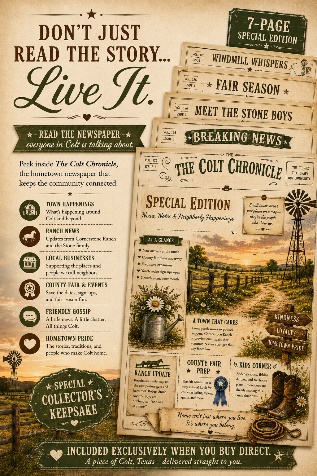 Cornerstone Ranch - Complete Clean Cowboy Romance Bundle (eBook)