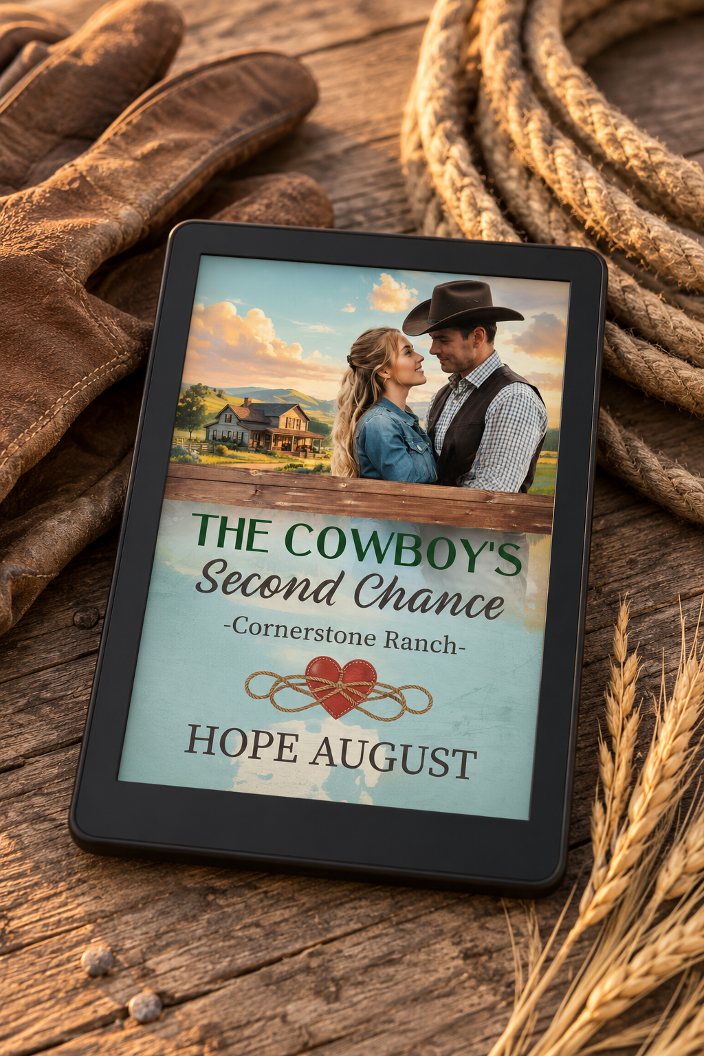The Cowboy's Second Chance - Clean Cowboy Romance (Cornerstone Ranch Book 1) (eBook)
