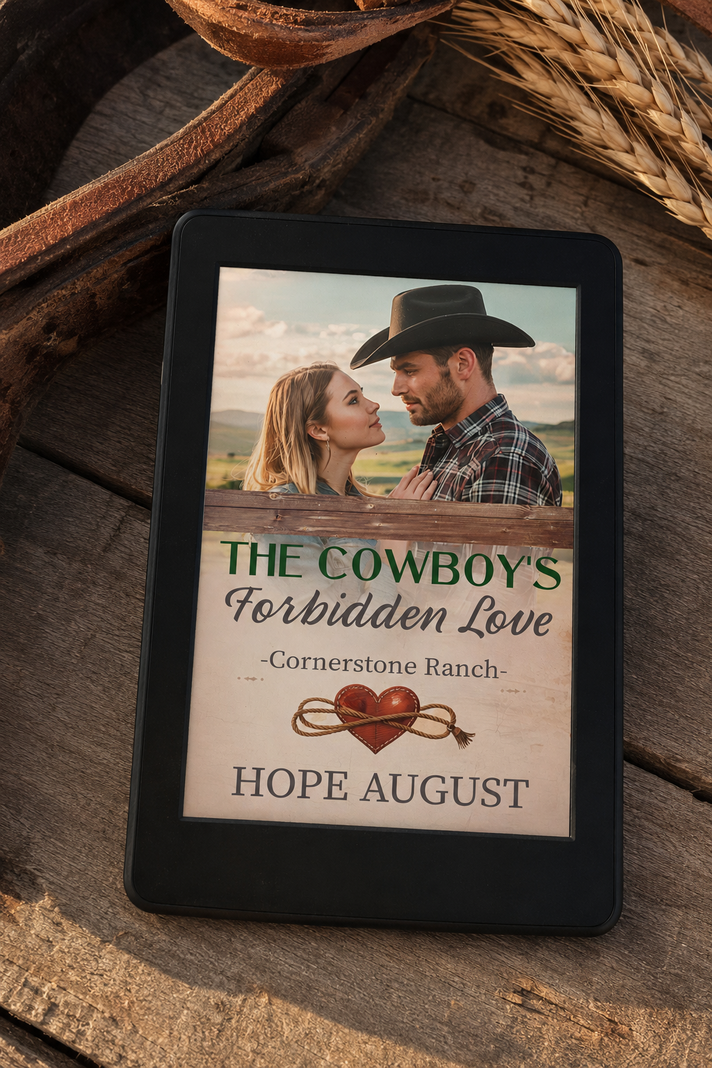The Cowboy's Forbidden Love - Clean Cowboy Romance (Cornerstone Ranch Book 2) (eBook)